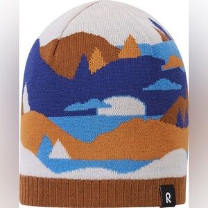 KUVIOT MERINO WOOL PRINTED BEANIE   : Twilight Blue